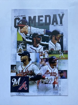 INF Atlanta Braves Baseball 2019 Gameday Program SGA Freddie Freeman Swanson ++ - Image 1 of 2