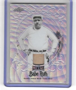 BABE RUTH 2019 Leaf Metal Bat Relic Card "NY YANKEES" #4 of only 7! 🔥🔥🔥 - Picture 1 of 2