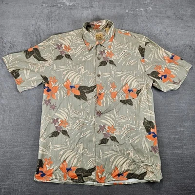 Jos. A. Bank Shirt Silk Hawaiian Floral Print Short Sleeve Mens Size M - Image 1 of 4