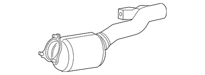 Genuíno Volkswagen 2011-2015 Volkswagen Touareg - Tubo de escape 7P0-253-209-F - Imagem 1 de 2