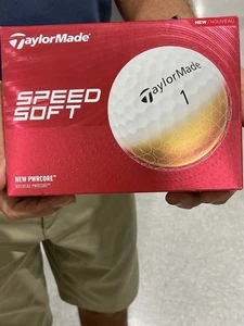 TaylorMade Speed Soft White Golf Balls New 1 Dozen - Bild 1 von 1