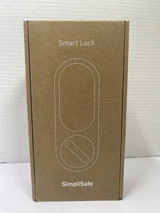 Nueva cerradura de puerta inteligente SimpliSafe con teclado PIN SSLK1 herrajes negros - Imagen 1 de 5