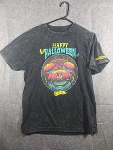 Disneyland Resort Happy Halloween 2023 Shirt Medium Black Acid Wash Mickey Dis - Picture 1 of 7