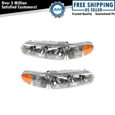 Conjunto de conjunto de faróis compatível com 1997-2005 Buick Century 1997-2004 Regal - Imagem 1 de 4