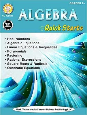 Mark Twain - Algebra Quick Starts, Grades - Paperback, by Silvano - Acceptable n - Image 1 of 2