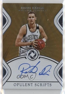 Panini Opulence Opulent Scripts 2018-19/79 Dino Radja #OS-DRJ Auto Salón de la fama Foto 1 de 2