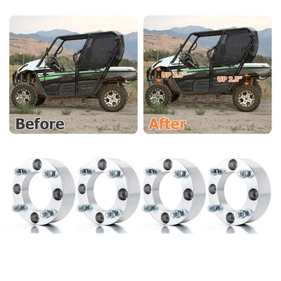 For 2009-2025 Kawasaki MULE 4000 4010 Trans 2.0 Inch 4pcs 4x137mm Wheel Spacers - Image 1 of 4