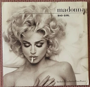 MADONNA BAD GIRL VERY RARE 12 INCH UK SINGLE WITH AMAZING POSTER, BRAND NEW - Picture 1 of 1