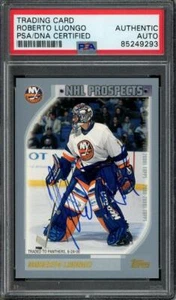 2000 Topps ROBERTO LUONGO signed card | Panthers/Canucks autograph PSA/DNA - Picture 1 of 1