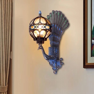 Vintage Wall Mount Lamp Wall Sconce Light Indoor & Outdoor Exterior Fixture 110V - Image 1 of 4