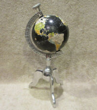 Drexel Heritage Tabletop World Globe - Black & Silver - Home Decore -SEE PICS!