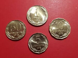 Chile coins Set 1975,1978 BU