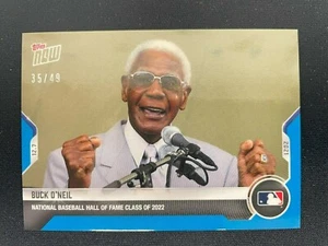 BUCK O'NEIL 2021 TOPPS NOW BLUE /49 - HALL OF FAME CLASS OF 2022 - *6838 - Picture 1 of 2