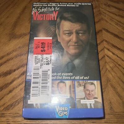 John Wayne • No Substitute For Victory VHS A Call For A Renewed America - Image 1 of 3