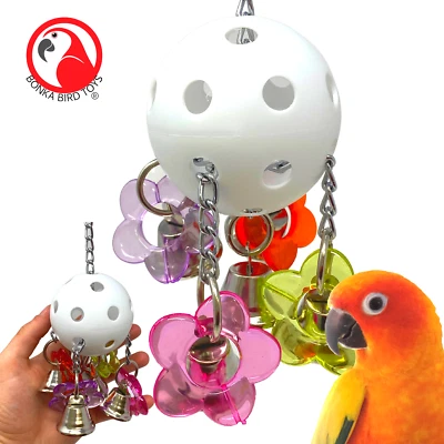 BONKA BIRD TOYS 1937 Ring Bellpull Bonka Bird Toy parrot cage toys cages african grey cockatiel