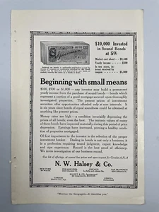1913 N.W. Halsey & Co Bonds Print Ad - Picture 1 of 1
