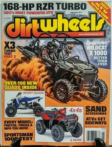 Dirt Wheels January 2017 Shocking Wildcat X 1000 Sport Quads FREE SHIPPING sb - Picture 1 of 1