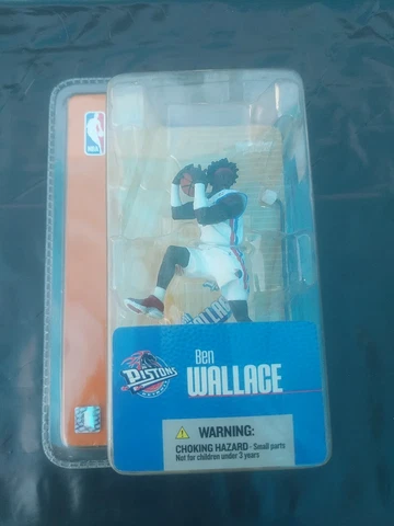 McFarlane ben wallace NBA Series 1 pistons 3" Inch Mini Sports Figure ~ TRL7#15 Cover