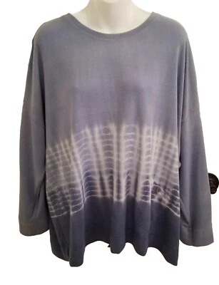 Sudadera Fresh Produce Talla Única Cuello Redondo Hombre Tie Dye Pullover Azul Blanco Foto 1 de 4