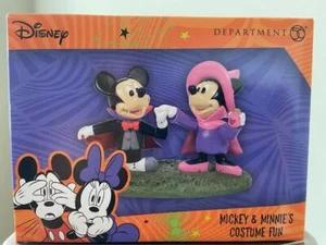Department 56 Halloween Disney Mickey & Minnie's Custume Fun (FREE SHIPPING) - Picture 1 of 1