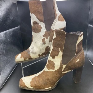 Matisse Womens Sz 7 Ashbury Chelsea Booties Heeled Boots Faux Fur Outer Hi Heels - Picture 1 of 13