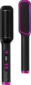 TYMO Hair Straightener Brush, Hair Iron with Built-in Comb, Fast Heating - Picture 1 of 5