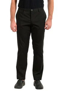 Hugo Boss Men's "Stanino16W" Slim Fit Off Black Casual Pants - Picture 1 of 5