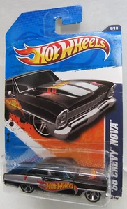 Hot Wheels 66 Chevy Nova HW Racing Black Custom HW Labeled  NOS - Picture 1 of 4