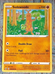 SUDOWOODO 100/202 Espadas y escudos poco comunes 2020 Pokémon básicos (#1) - Imagen 1 de 4