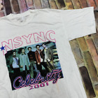 NSYNC Celebrity Tour 2001 T-shirt manches courtes coton blanc taille S à 5XL BE879