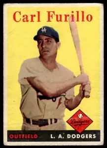 Carl Furillo 1958 Topps #417 Los Angeles Dodgers - Bild 1 von 2