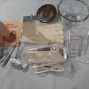 Neu aus altem Lager Vintage Waring Ständer Mixer 6 Gang Mandel Neu Old Stock Frühstücksmaschine 1970 - Bild 1 von 10