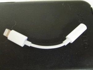 Adaptador Conector de Auriculares Genuino Apple Lightning a 3.5 mm iPhone 13 12 11 - Suelto - Imagen 1 de 4