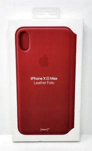 Apple Leather Folio Case for iPhone XS Max - (PRODUCT)RED Very Good - Bild 1 von 4