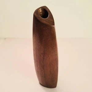 MCM Teak Wooden Bud Vase By K. Nyhus - Bild 1 von 5
