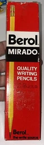 Vintage Berol Mirado No 174-2 Medium Soft Schreibstifte BOX MIT 12 Markenware  - Bild 1 von 4