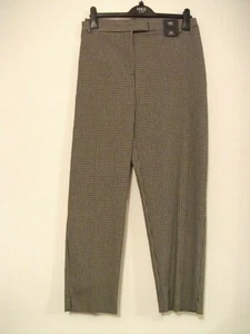 M&S LADIES SLIM ANKLE GRAZER TROUSERS with STRETCH Size 22 REG BNWT Checked - Picture 1 of 4