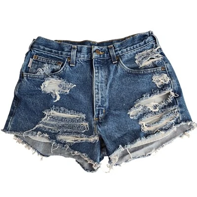 Vintage Women's Carhartt Distressed Cut Off Shorts - Image 1 of 3