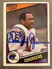 Charlie Joiner Signed 1984 Topps Autographed San Diego Chargers Football Card Only $3.99 on eBay