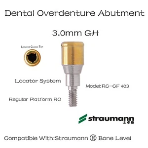 Straumann/ITI-Bone Level RC Dental Overdenture Locator Abutments for 3.0mm GH - Picture 1 of 21