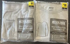 Mission Ridge Men’s Premium Thermal Top & Bottoms. XL