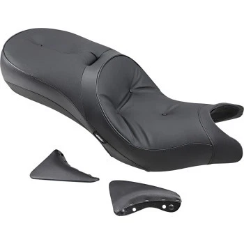 Asiento de turismo Victory Cross Roads 2010-2015 de bajo perfil - estilo almohada - negro Foto 1 de 2
