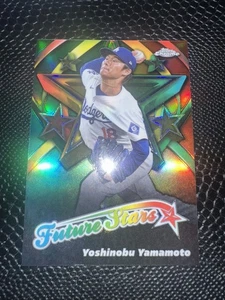 2025 Topps Chrome Yoshinobu Yamamoto Future Stars # FS-6 Los Angeles Dodgers - Picture 1 of 2