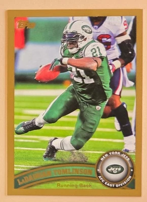 2011 Topps Gold #290 LaDainian Tomlinson SP #d/2011 New York Jets Foto 1 de 2