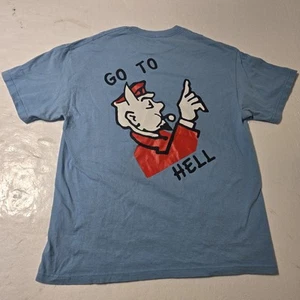 Superrradical T-Shirt Men’s Go To Hell Size XL Short Sleeve Blue 2017 - Picture 1 of 10