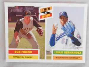 2005 Topps Heritage #TN4 Bob Freund Livan Hernandez damals und heute Baseballkarte - Bild 1 von 1