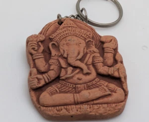 Genasha Hindu Elephant God Keychain Accessory - Picture 1 of 5