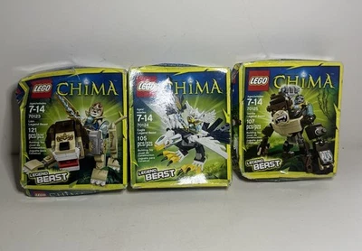 LOT OF 3 Lego Chima 70125,70124,70123 Legend -BEAST  NEW Sealed - Image 1 of 4