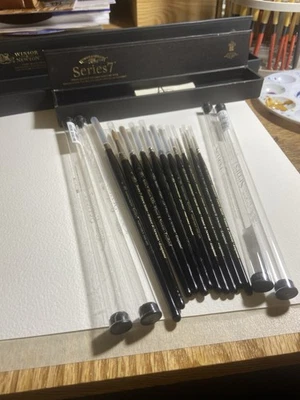 11, Hand made in UK, Winsor Newton, Series 7, Kolinsky Sable Watercolor Brush’s - Image 1 of 4