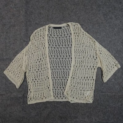 Top de terciopelo Graham Spencer para mujer P pequeño ganchillo abierto lino manga dolman playero Foto 1 de 4